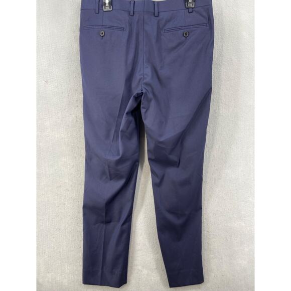 Alton Lane Pants Mens Sz 32 Blue Straight Leg Tailored Fit Pockets Dress - Picture 6 of 10